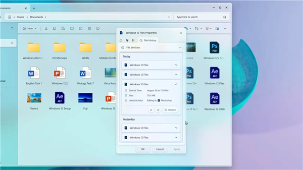 用户自制概念版Windows 12文件管理器！界面惊艳：还有新功能