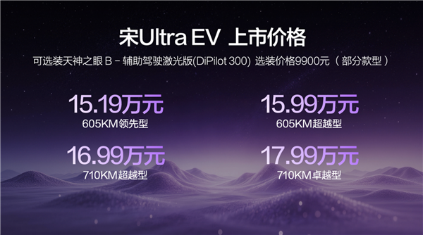 比亚迪又一爆款车！宋Ultra EV上市一周 累计订单37216台