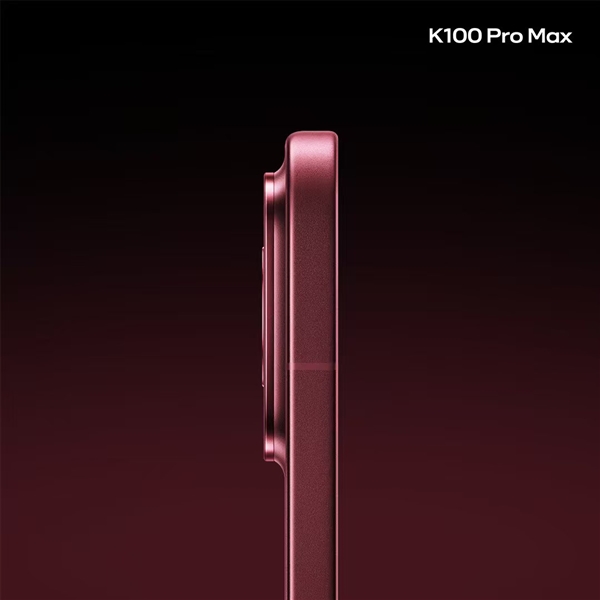 REDMI K100 Pro Max首批外观图发布：6.9英寸大直屏 赤霞珠红配色