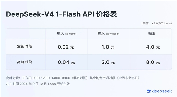 DeepSeek V4.1 Flash正式发布：性能全面超越V4 Pro 成本更低
